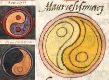 Yin-yang jel a Notitia Dignitatumban (i.sz. V. század); forrás: Wikimedia Commons